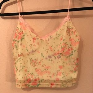 Floral tank top